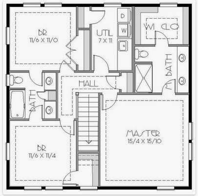 Plano de casa de 150 metros cuadrados