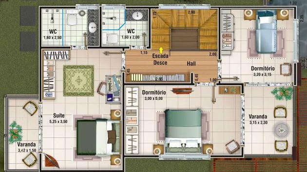 planos de casas de dos pisos con medidas y fachadas gratis