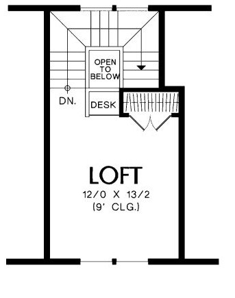 Plano de casa de 2 pisos y 2 dormitorios