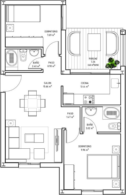planos de casas de dos pisos de 6x10