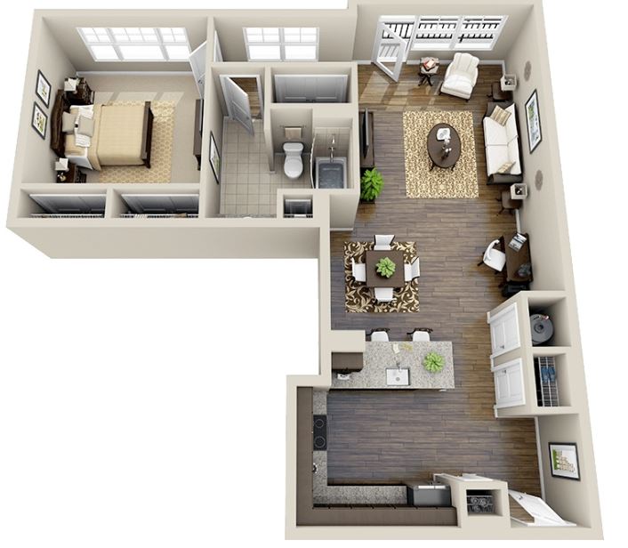 planos de apartamentos pequeños de solteros
